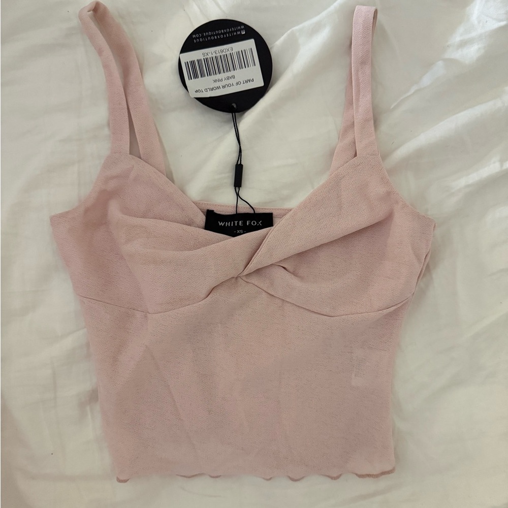 White Fox Boutique Pink Tank Top